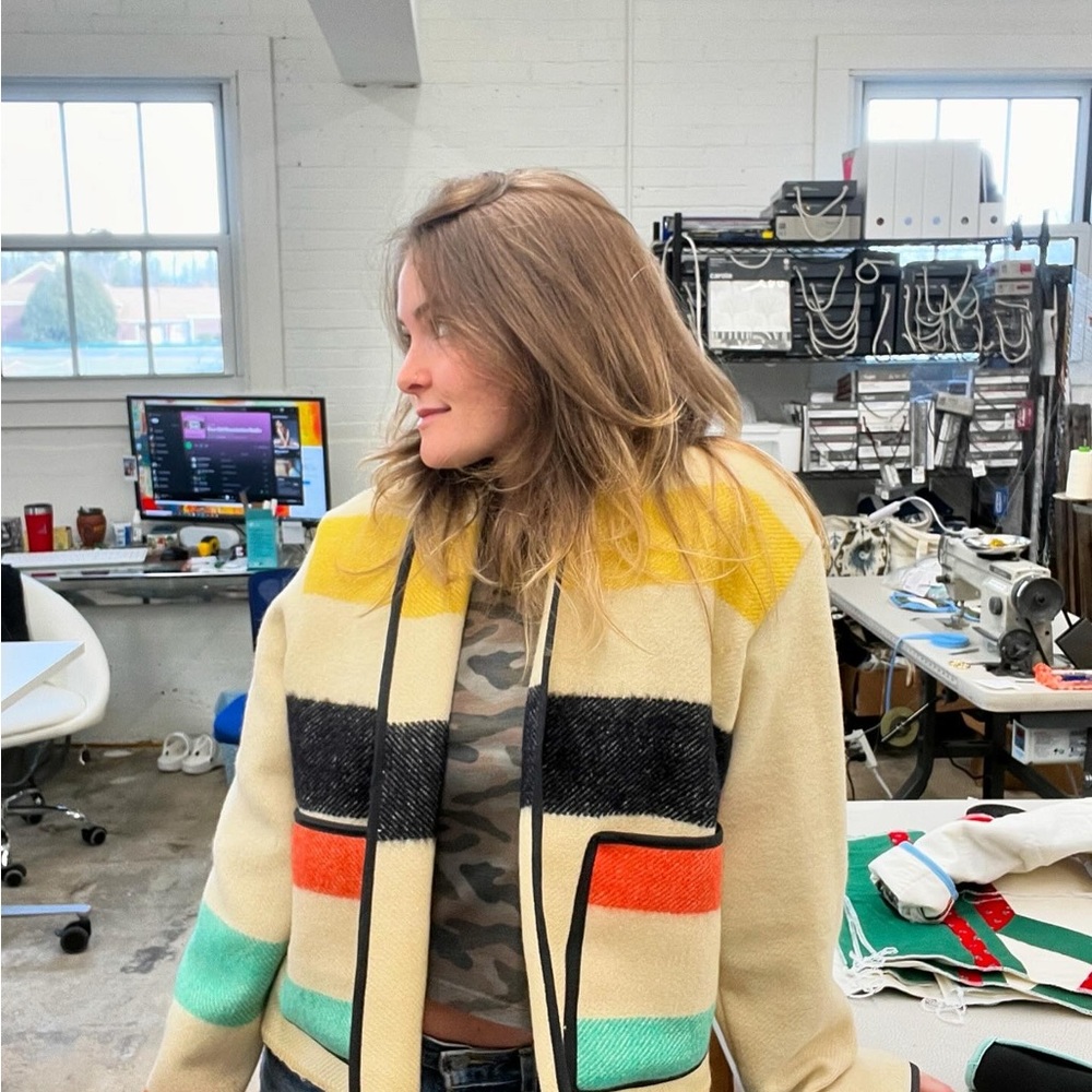 Vintage Wool Blanket Jacket